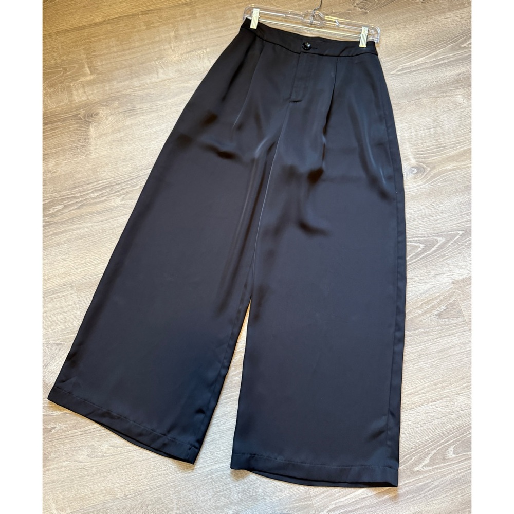 OSMOSE ~Black Wide-Leg Pants~Size M - Picture 4 of 14